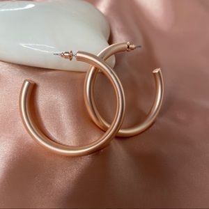 Rose Gold Hoop Earrings